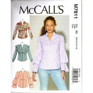 McCall's M7811 Misses 6 to 14 Button Up Top Uncut Sewing Pattern